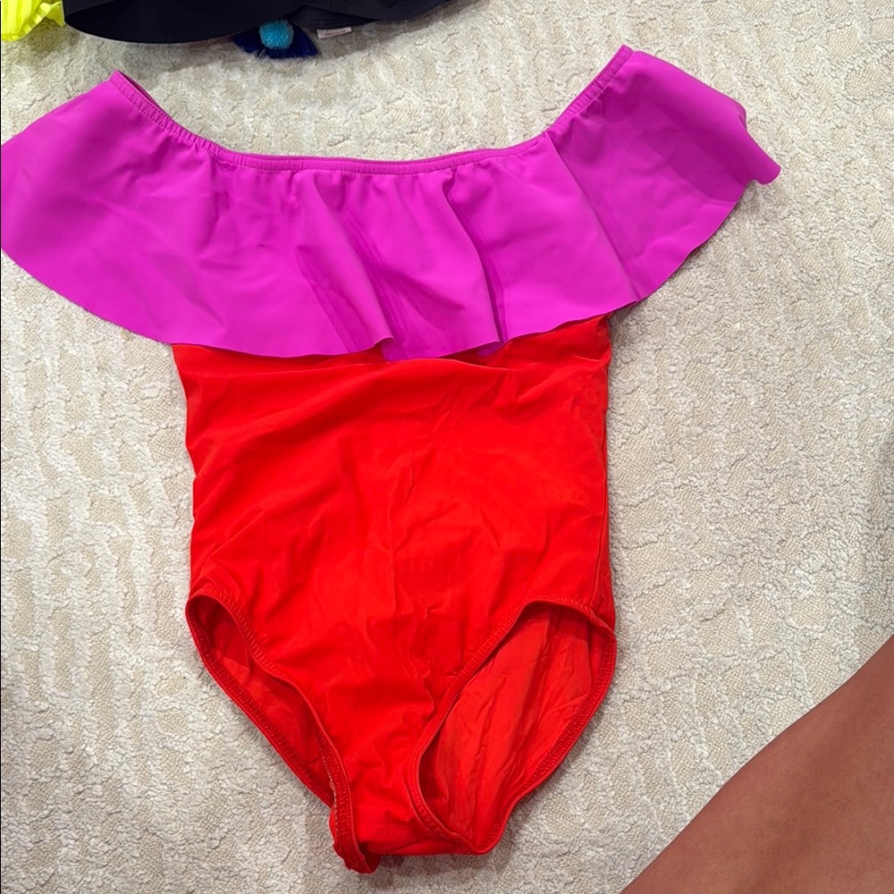 Karla Colletto Red and Purple Swimsuit